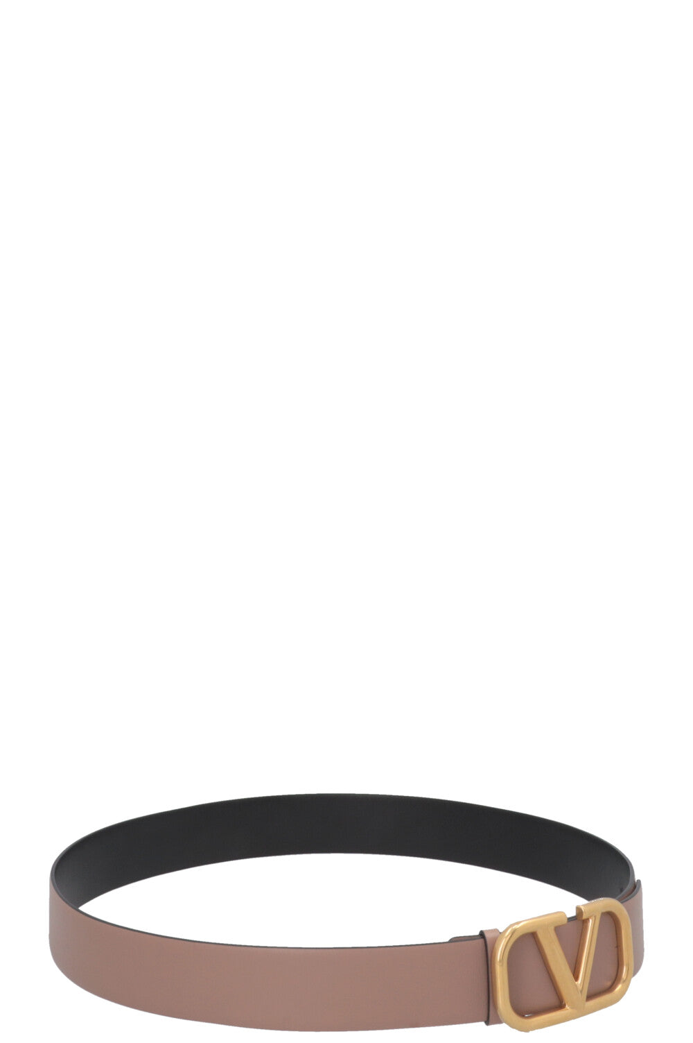 Ceinture réversible VALENTINO V Logo Nude