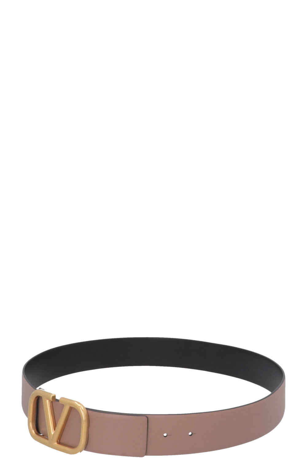 Ceinture réversible VALENTINO V Logo Nude
