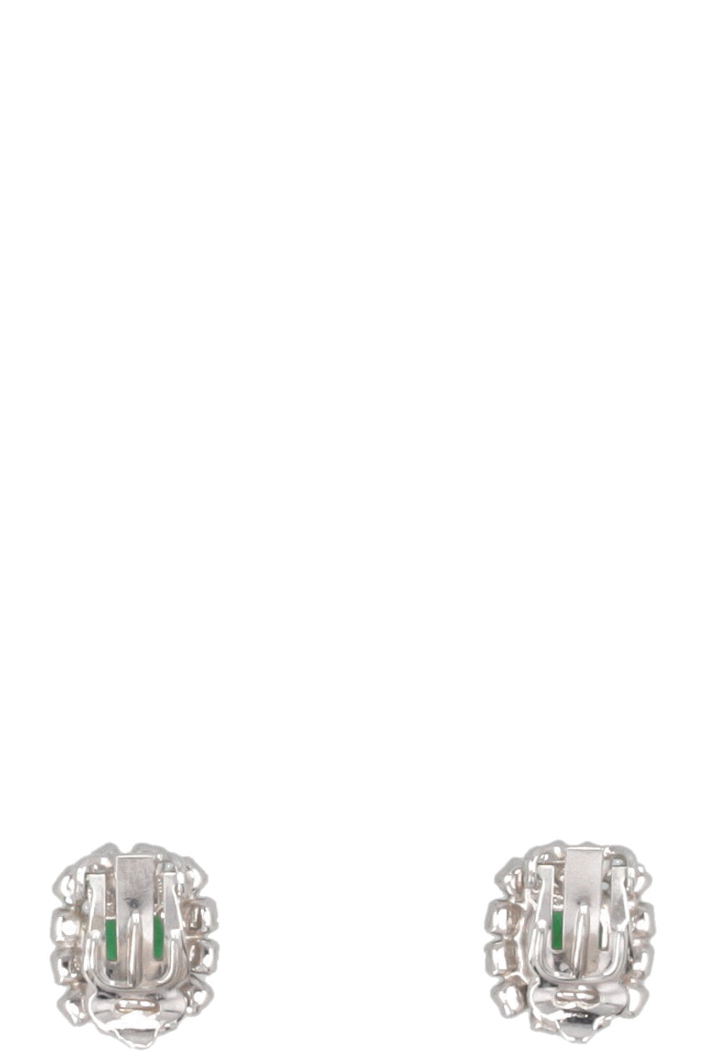 CHRISTAN DIOR Vintage Emerald Necklace + Earclips