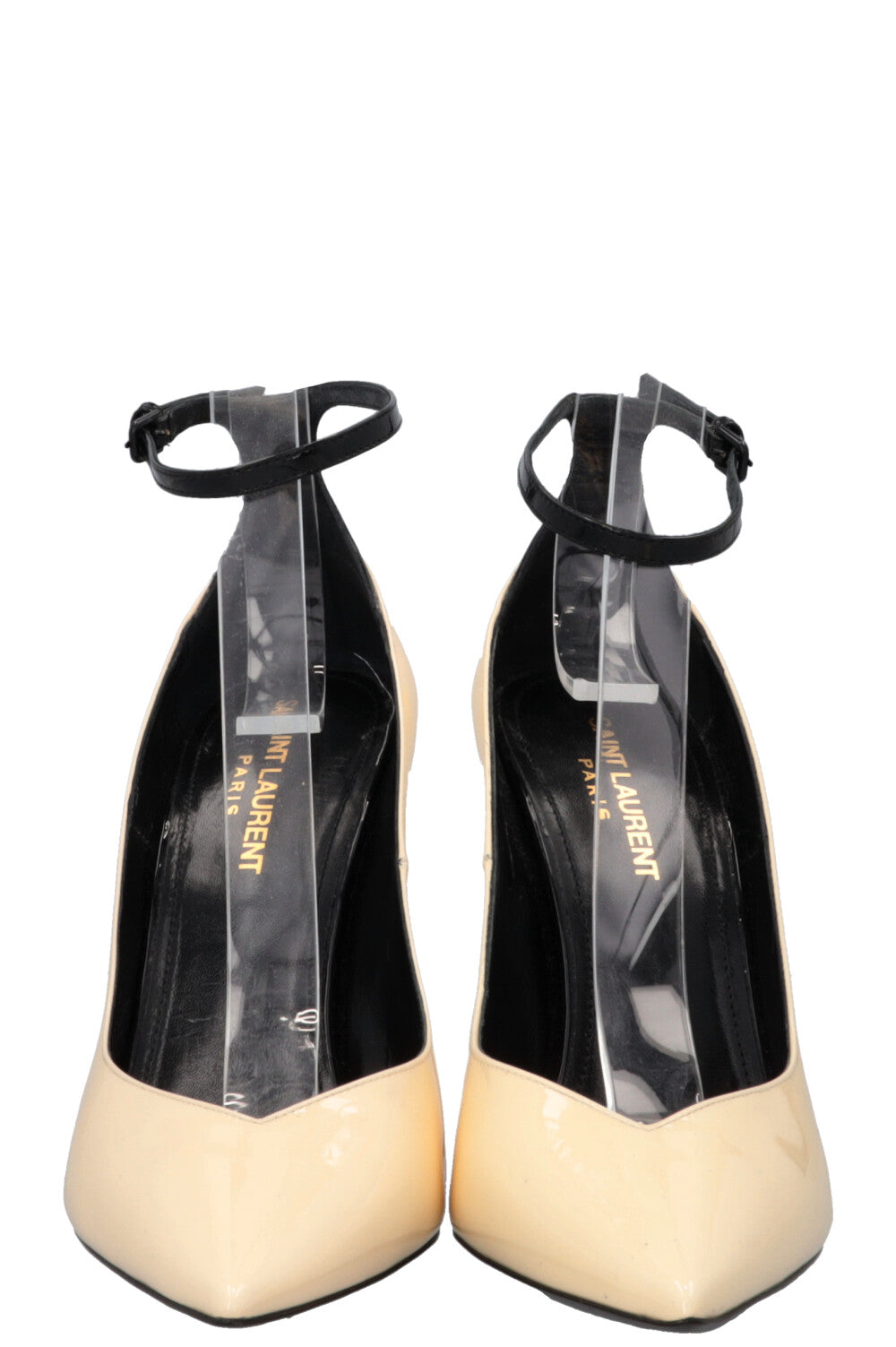 SAINT LAURENT Escarpins Zoe vernis ivoire