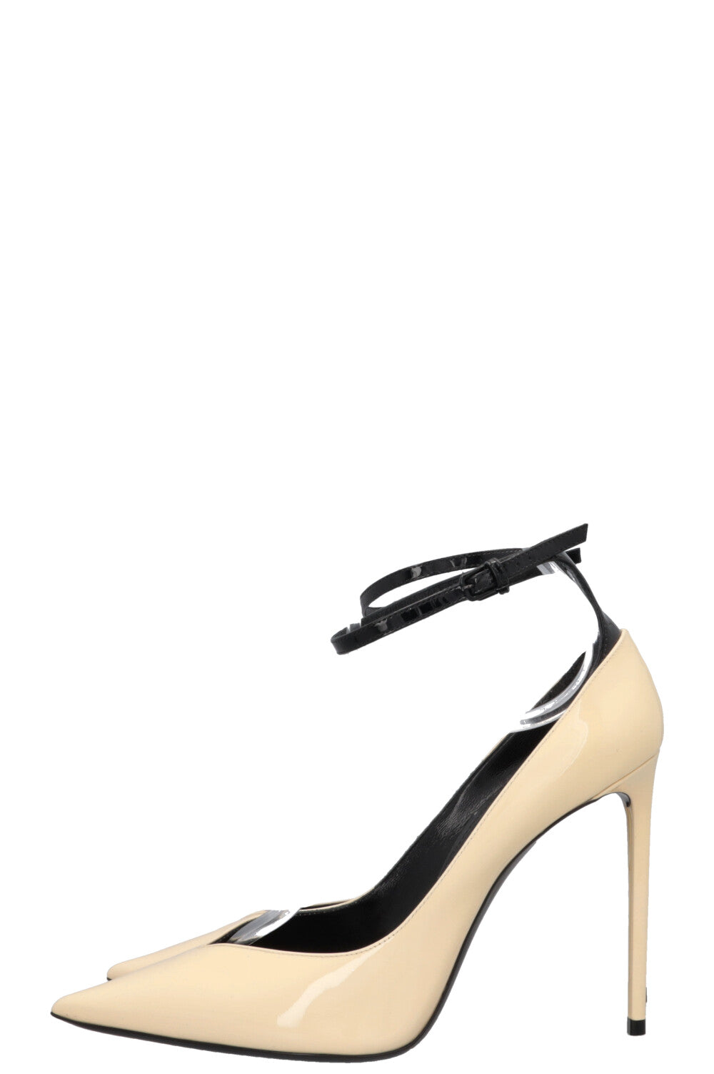 SAINT LAURENT Escarpins Zoe vernis ivoire