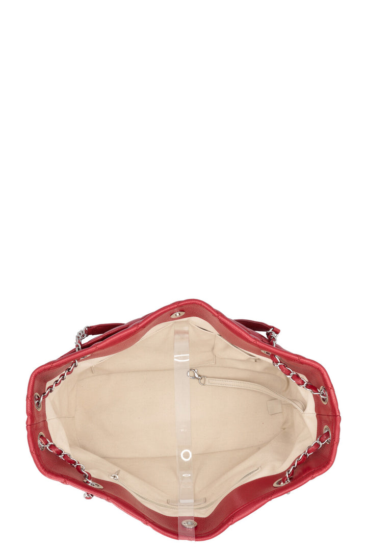 CHANEL Timeless Soft Shopper Tote Caviar Red