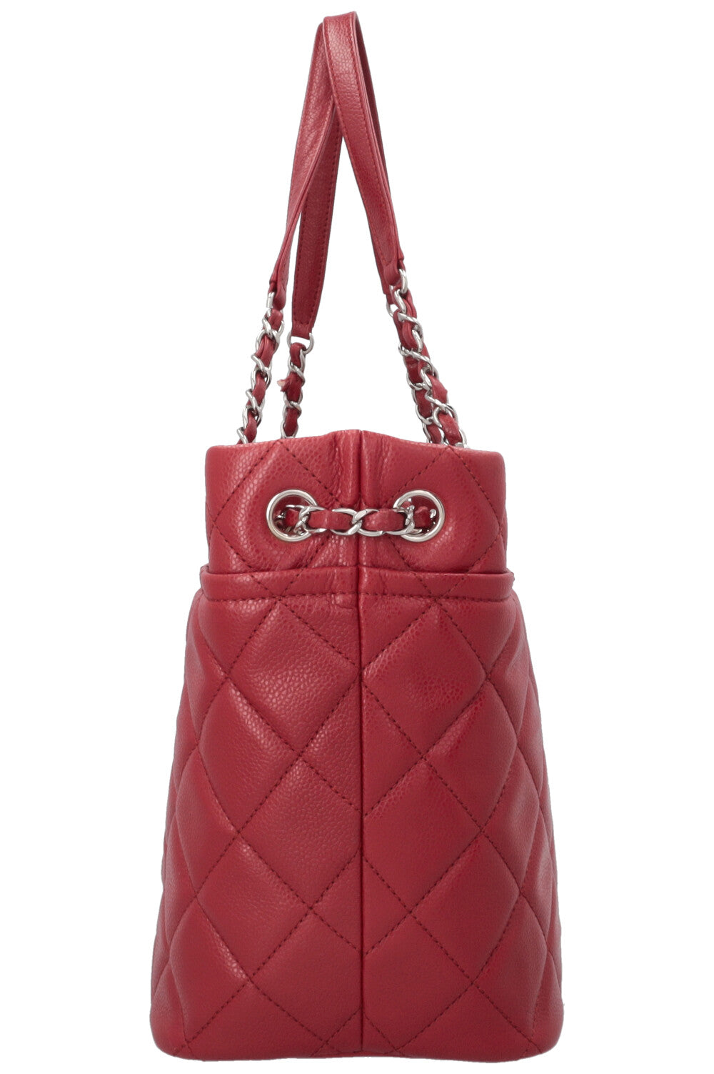 CHANEL Timeless Soft Shopper Tote Caviar Red