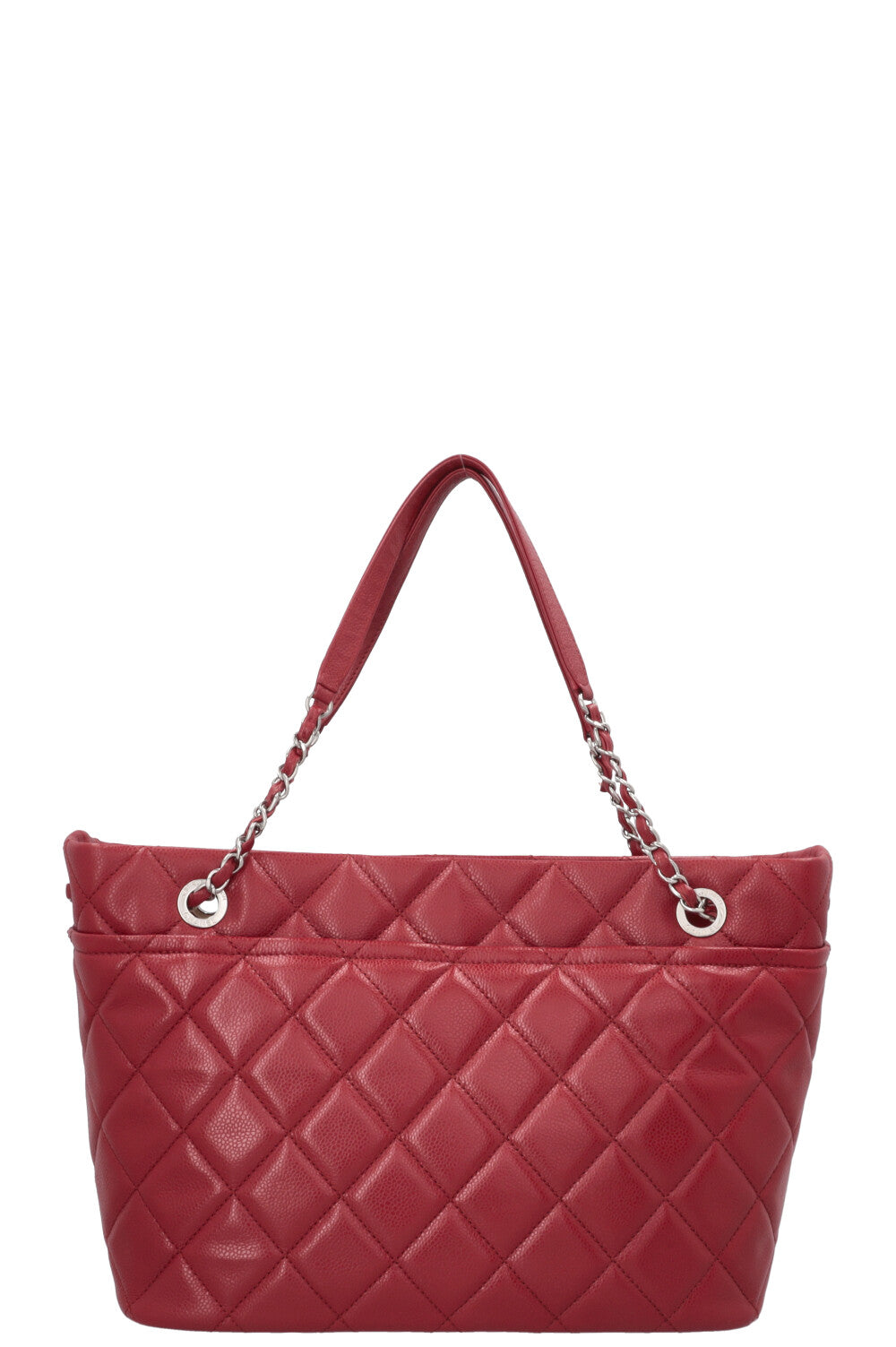 CHANEL Timeless Soft Shopper Tote Caviar Red