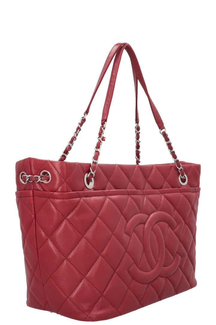 CHANEL Timeless Soft Shopper Tote Caviar Red