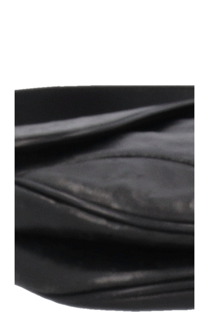 CHRISTIAN DIOR Vintage Saddle Bag Ostrich Black