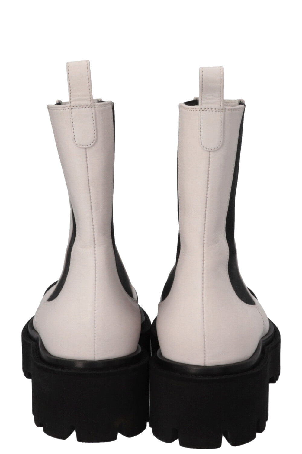 CHANEL Cap Toe CC Ankle Boots White