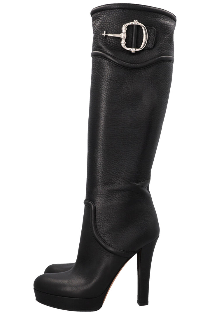 GUCCI Horsebit Boots Black