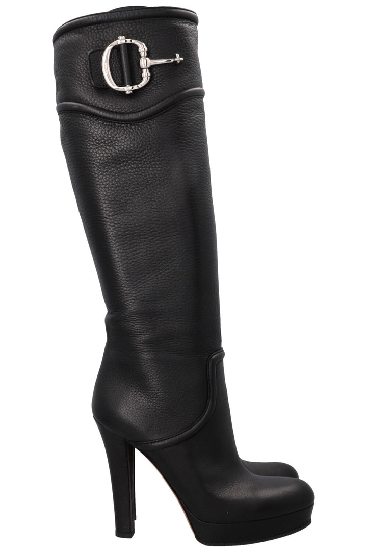 GUCCI Horsebit Boots Black