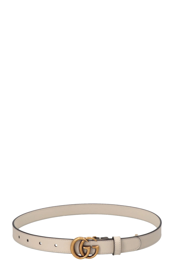 Ceinture GUCCI Marmont fine ivoire