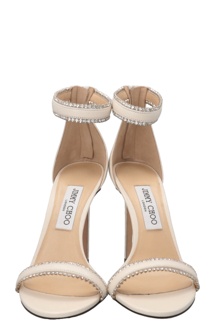 JIMMY CHOO Dochas 100 Sandals White