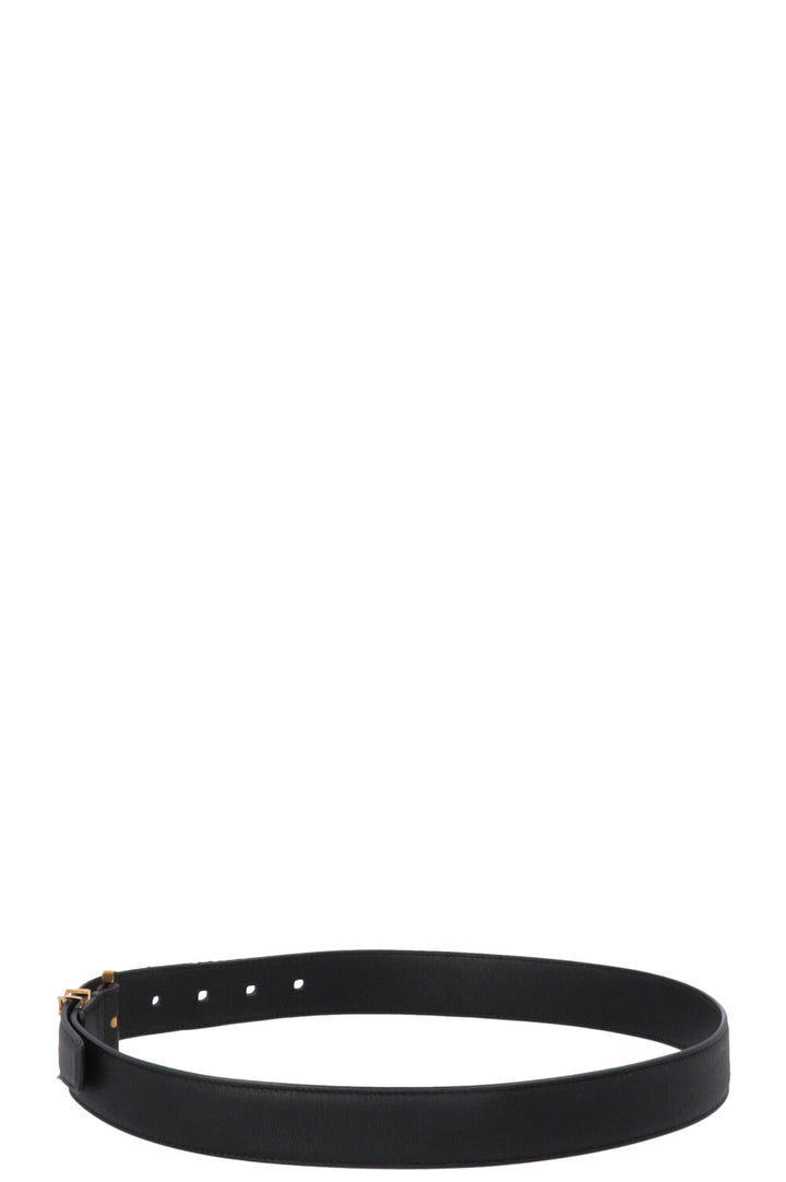 SAINT LAURENT Ceinture Cassandre Noir
