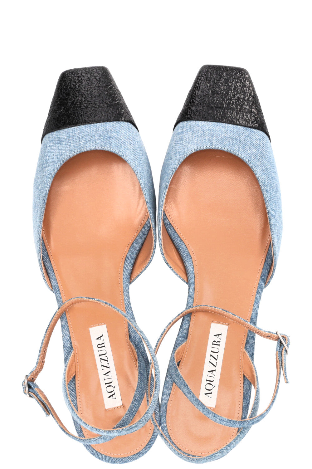 AQUAZZURA French Flirt 35 Heels Denim Black
