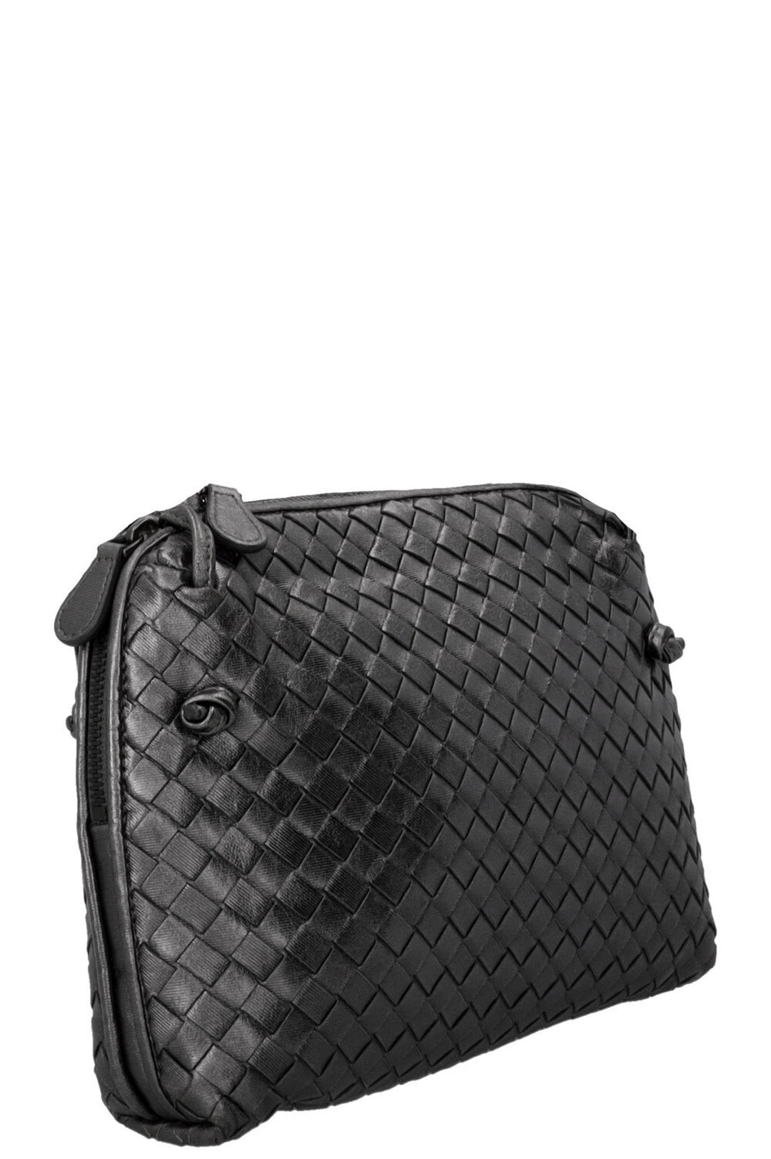 BOTTEGA VENETA Nodini Crossbody Bag Silver Metallic