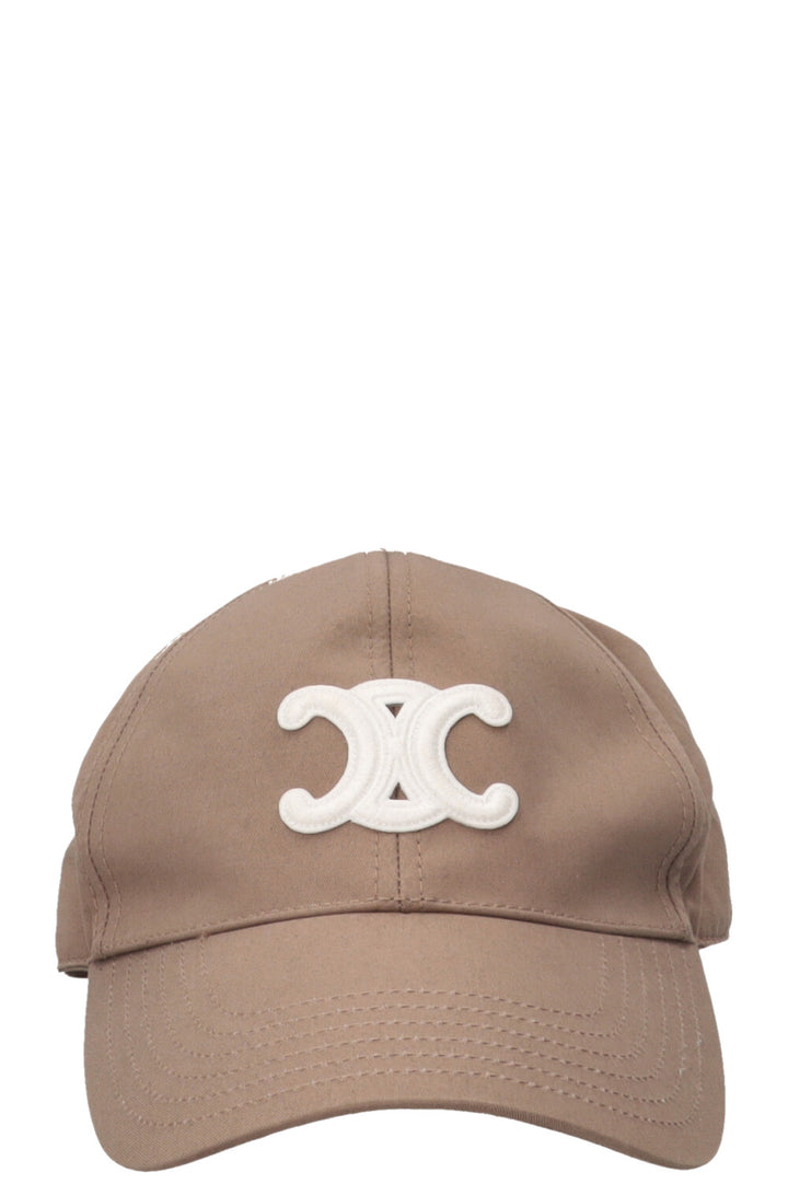 CELINE Triomphe Baseball Cap Beige