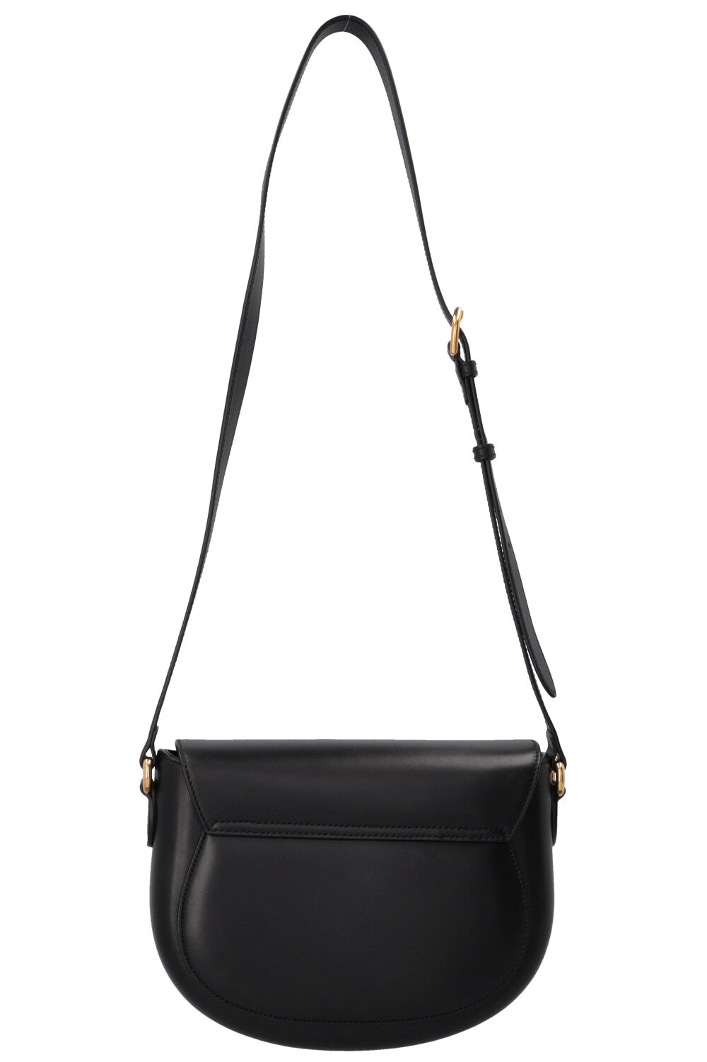 GUCCI Logo Crossbody Bag Leather Black