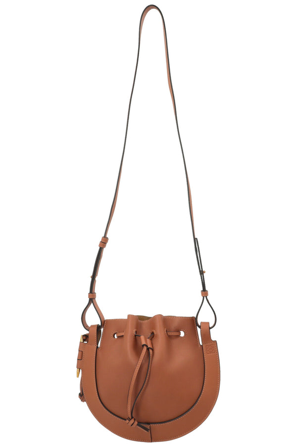 Sac bandoulière LOEWE Horseshoe couleur cognac