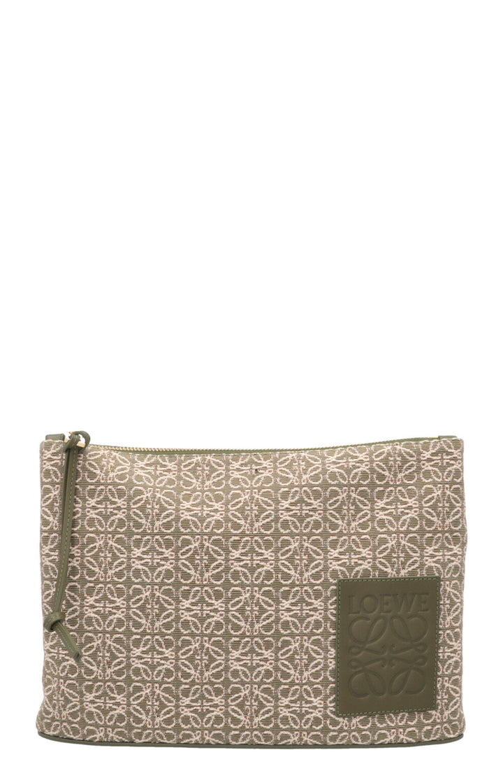LOEWE Oblong Pouch Green