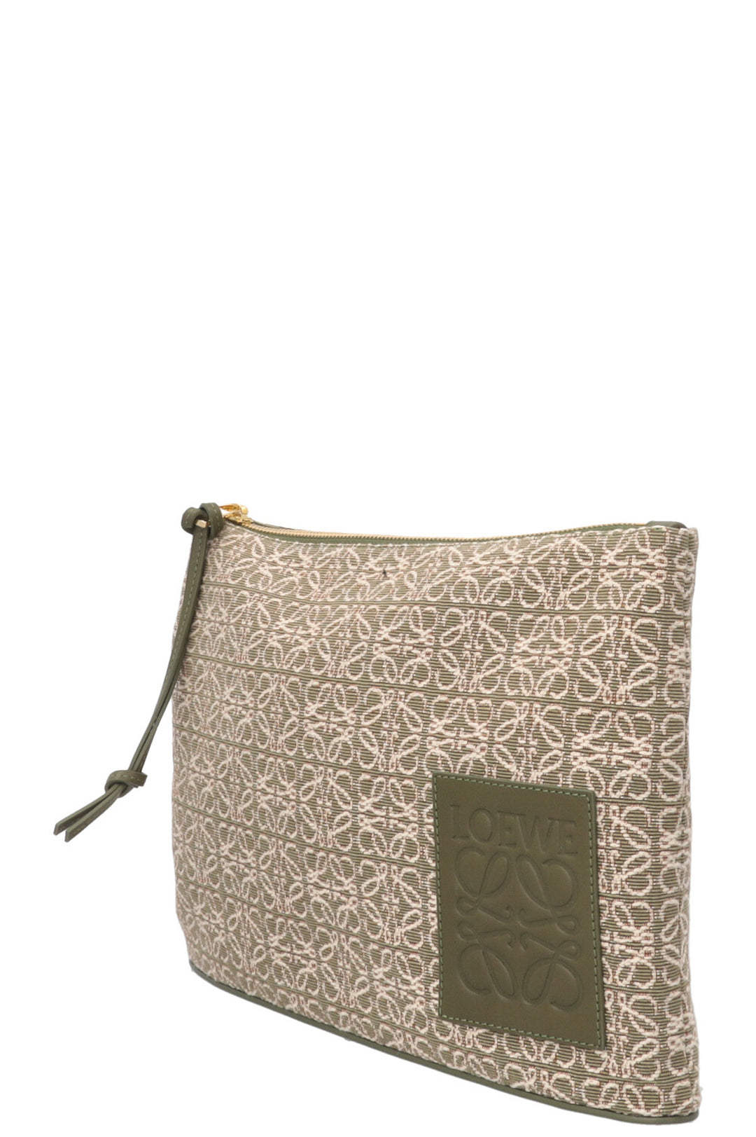 LOEWE Oblong Pouch Green