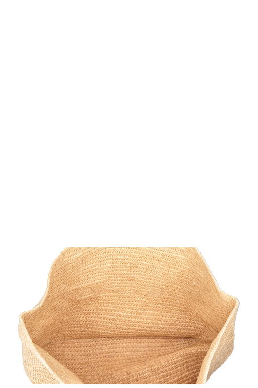LOEWE Fold Shopper en raphia beige