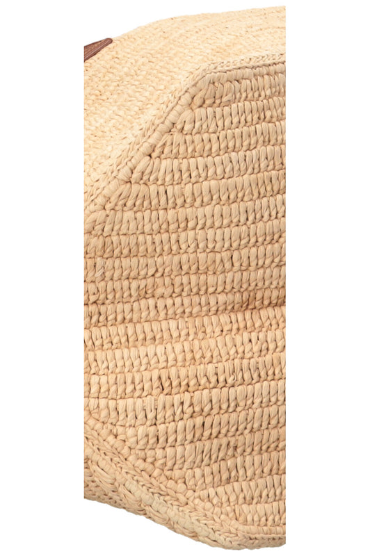 LOEWE Fold Shopper en raphia beige
