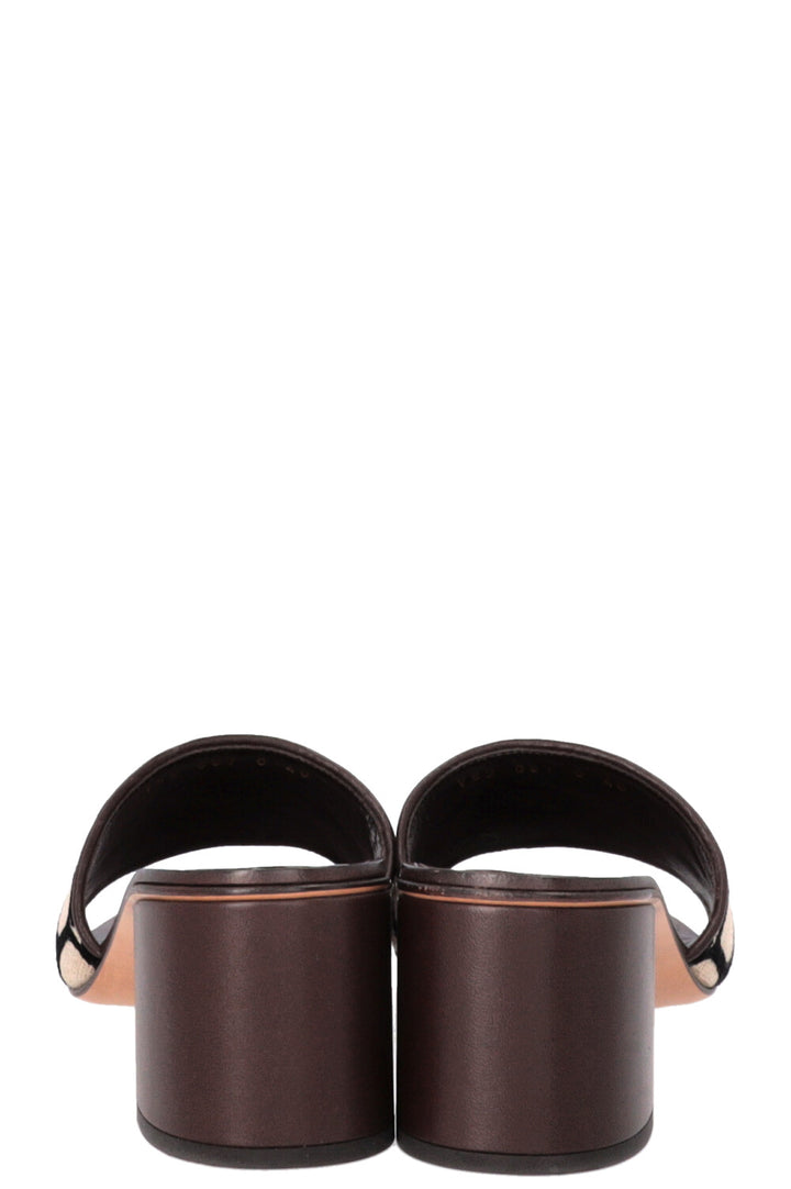 VALENTINO VLogo Slides Canvas Brown