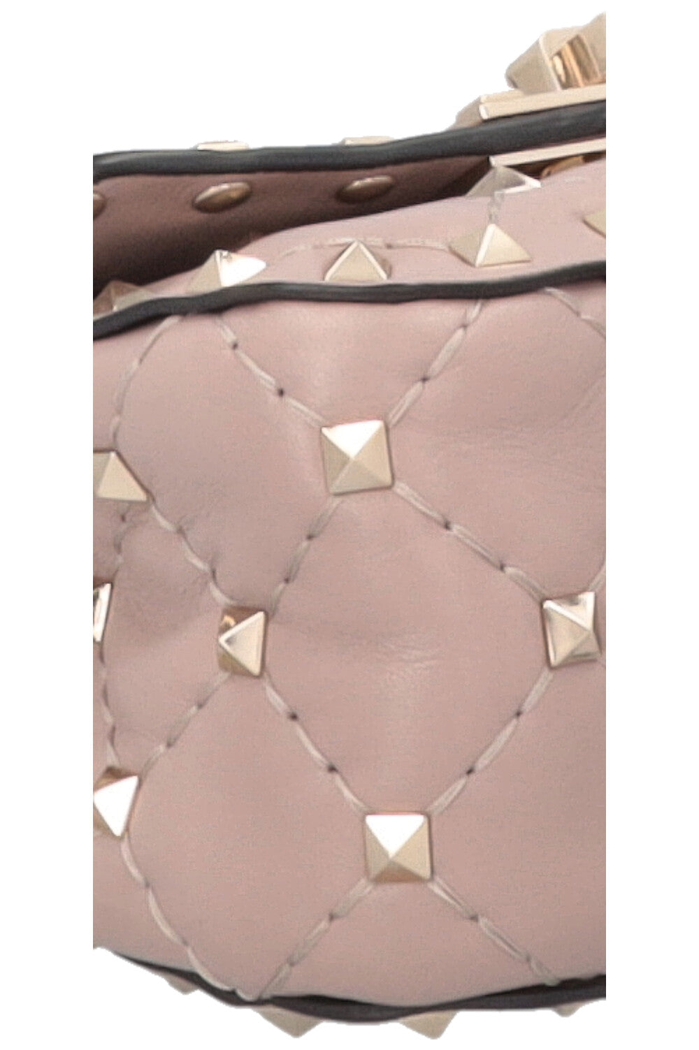 Sac bandoulière VALENTINO Rockstud Spike Micro à poignée supérieure, couleur nude