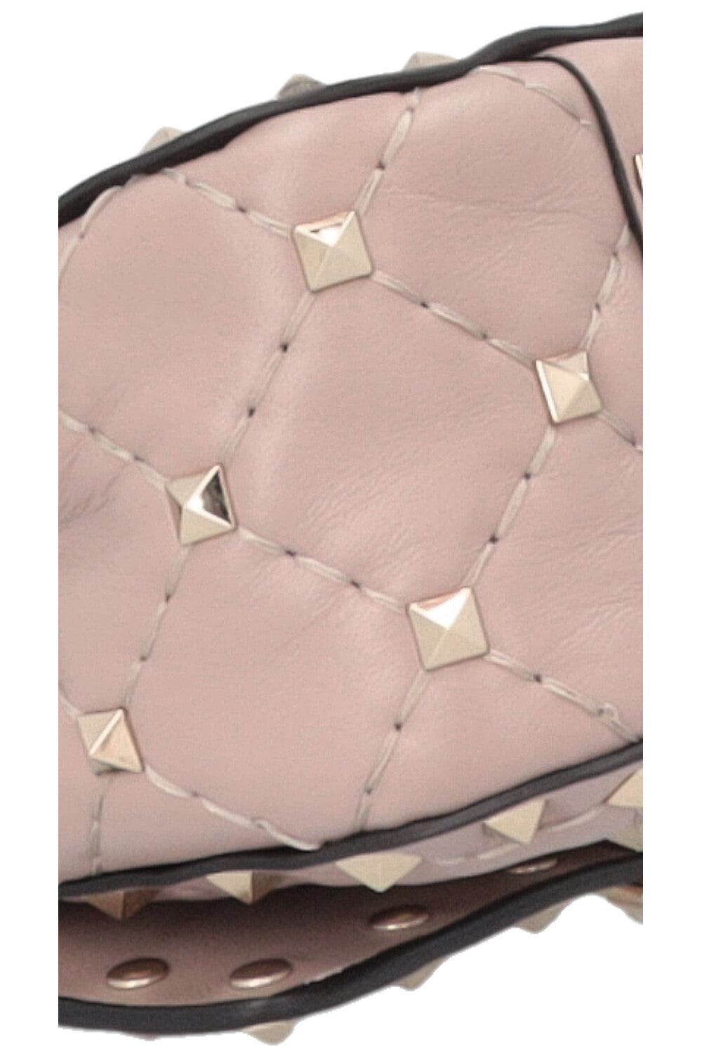 Sac bandoulière VALENTINO Rockstud Spike Micro à poignée supérieure, couleur nude