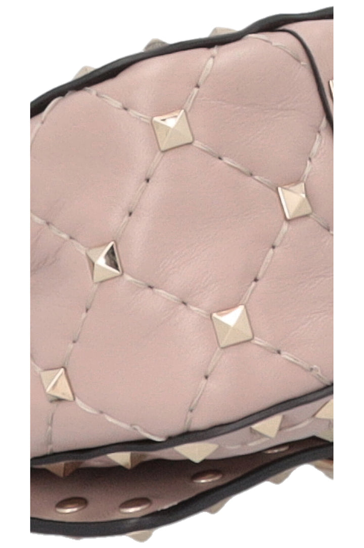 Sac bandoulière VALENTINO Rockstud Spike Micro à poignée supérieure, couleur nude