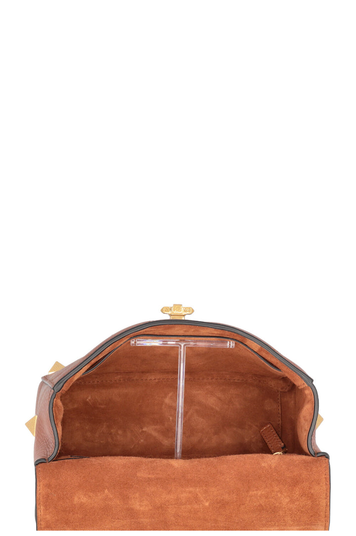 Sac à main VALENTINO Roman Stud marron