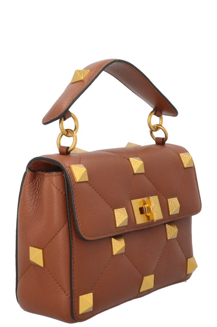 Sac à main VALENTINO Roman Stud marron
