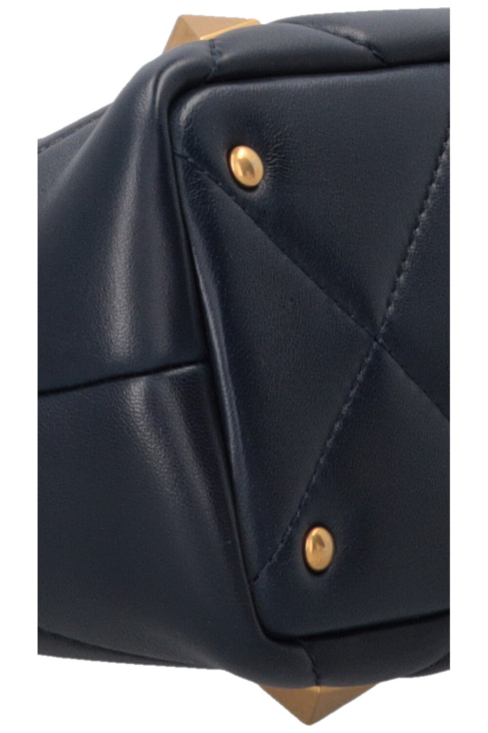 VALENTINO Roman Stud The Handle Bag Small Navy