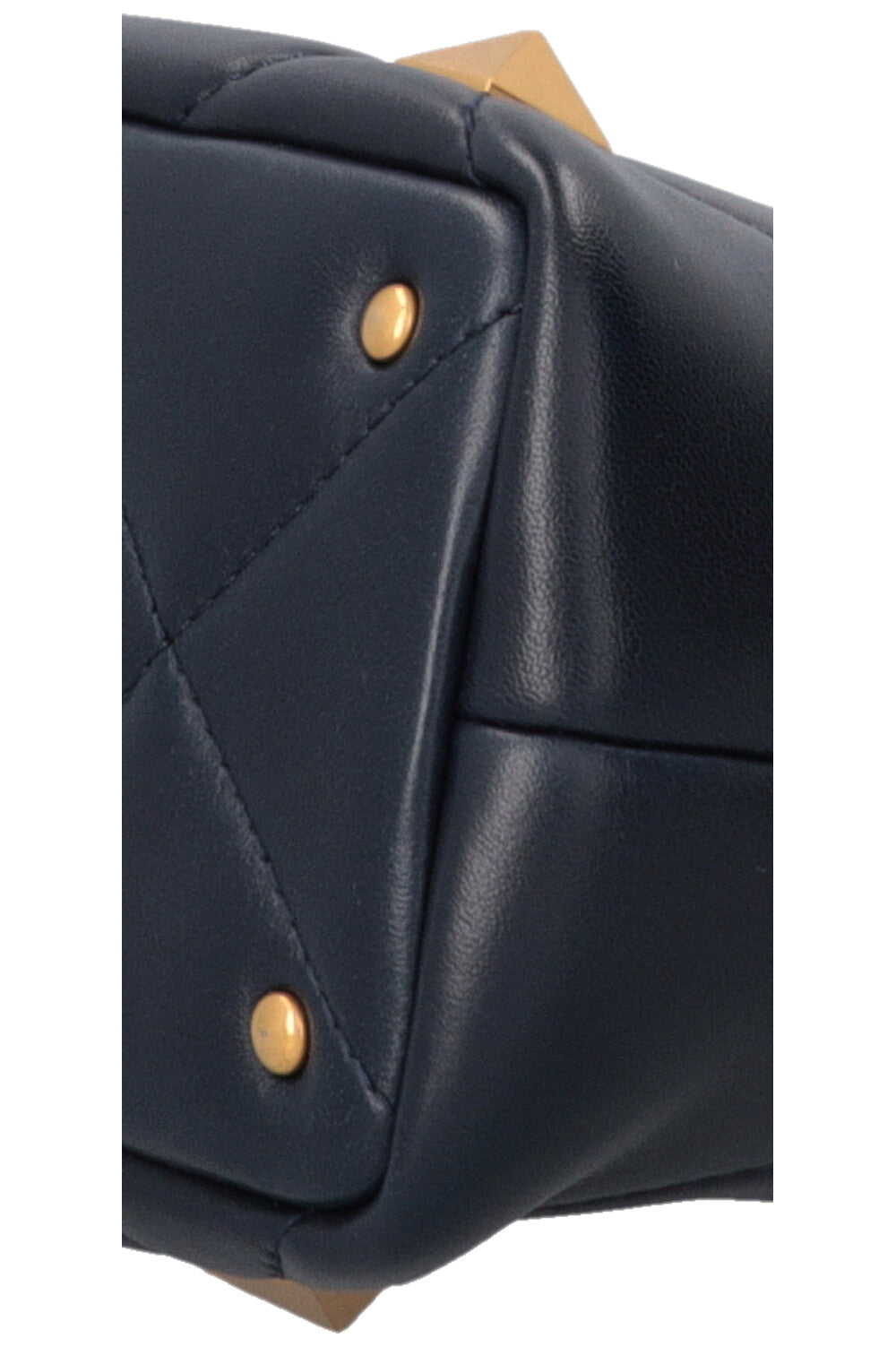 VALENTINO Roman Stud The Handle Bag Small Navy