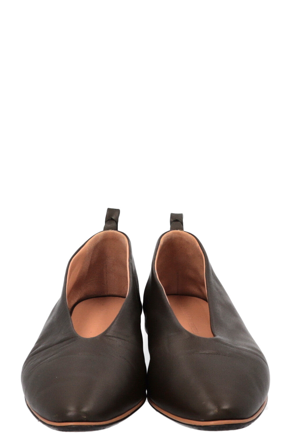 BOTTEGA VENETA Almond Ballet Flats Khaki