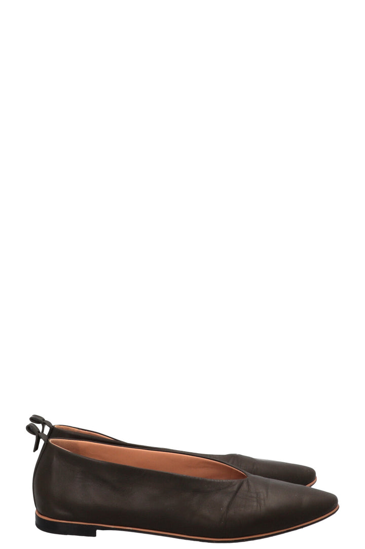 BOTTEGA VENETA Almond Ballet Flats Khaki
