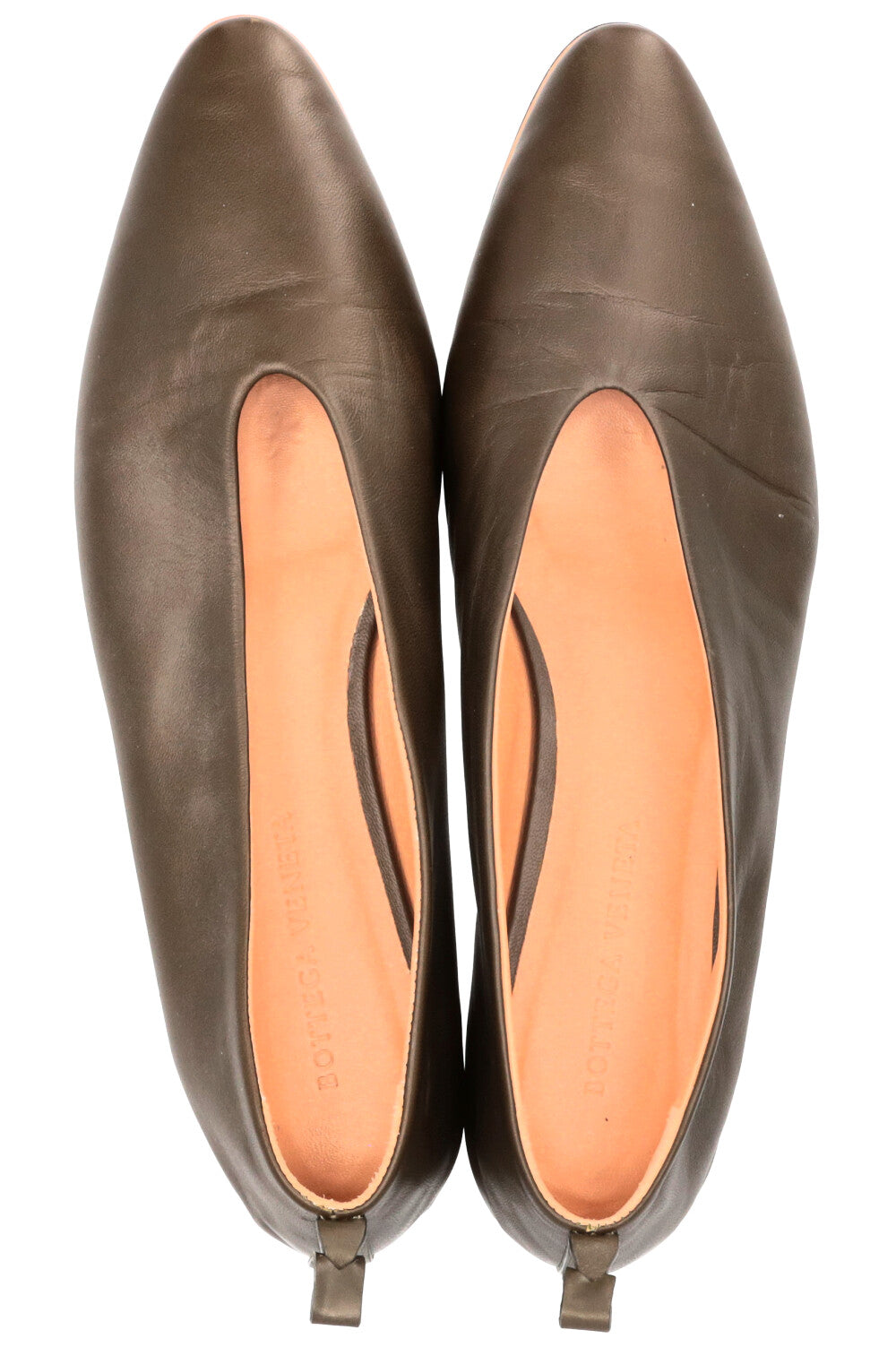 BOTTEGA VENETA Almond Ballet Flats Khaki