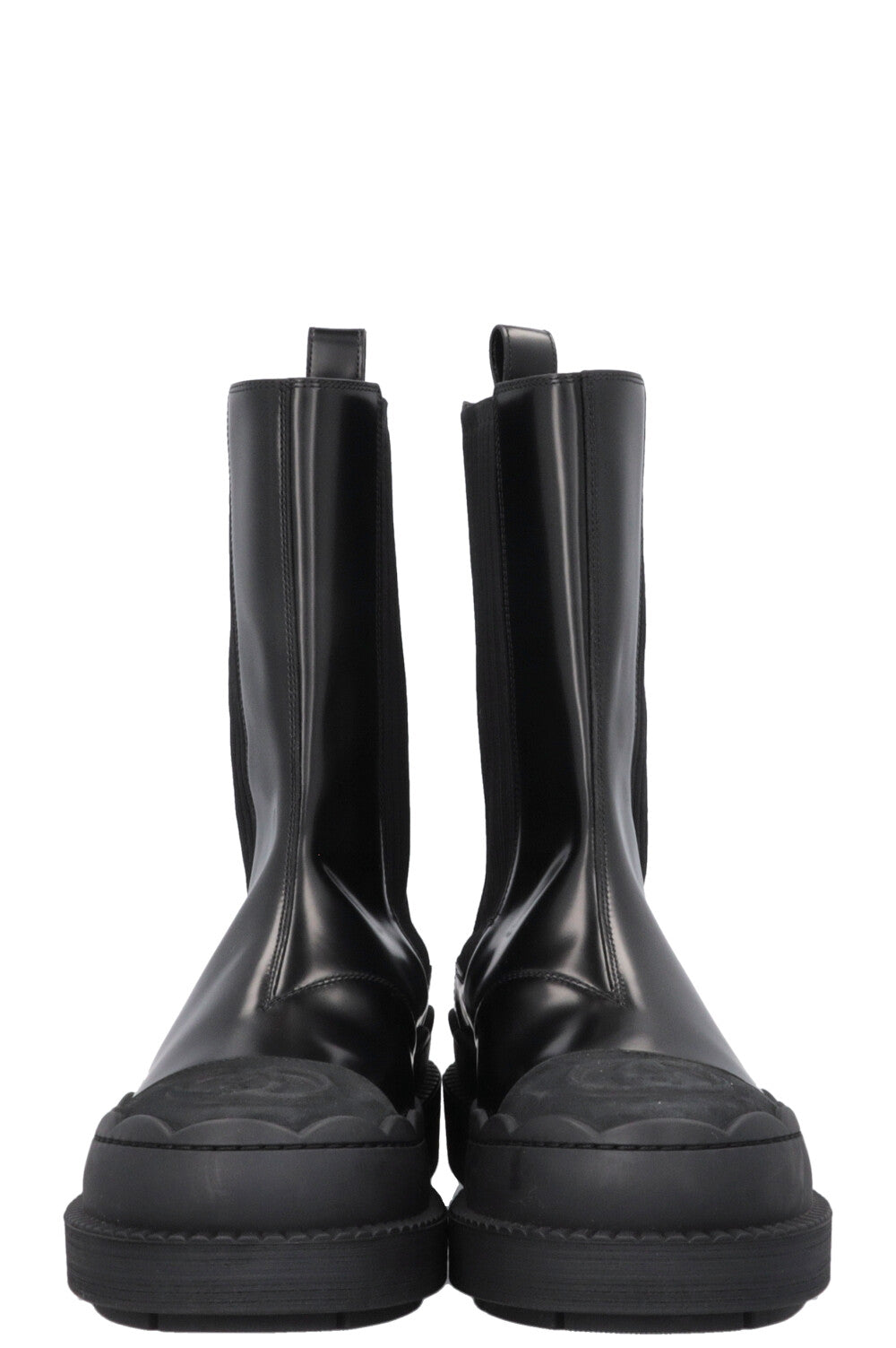 GUCCI Interlocking G Ankle Sock Boots Black