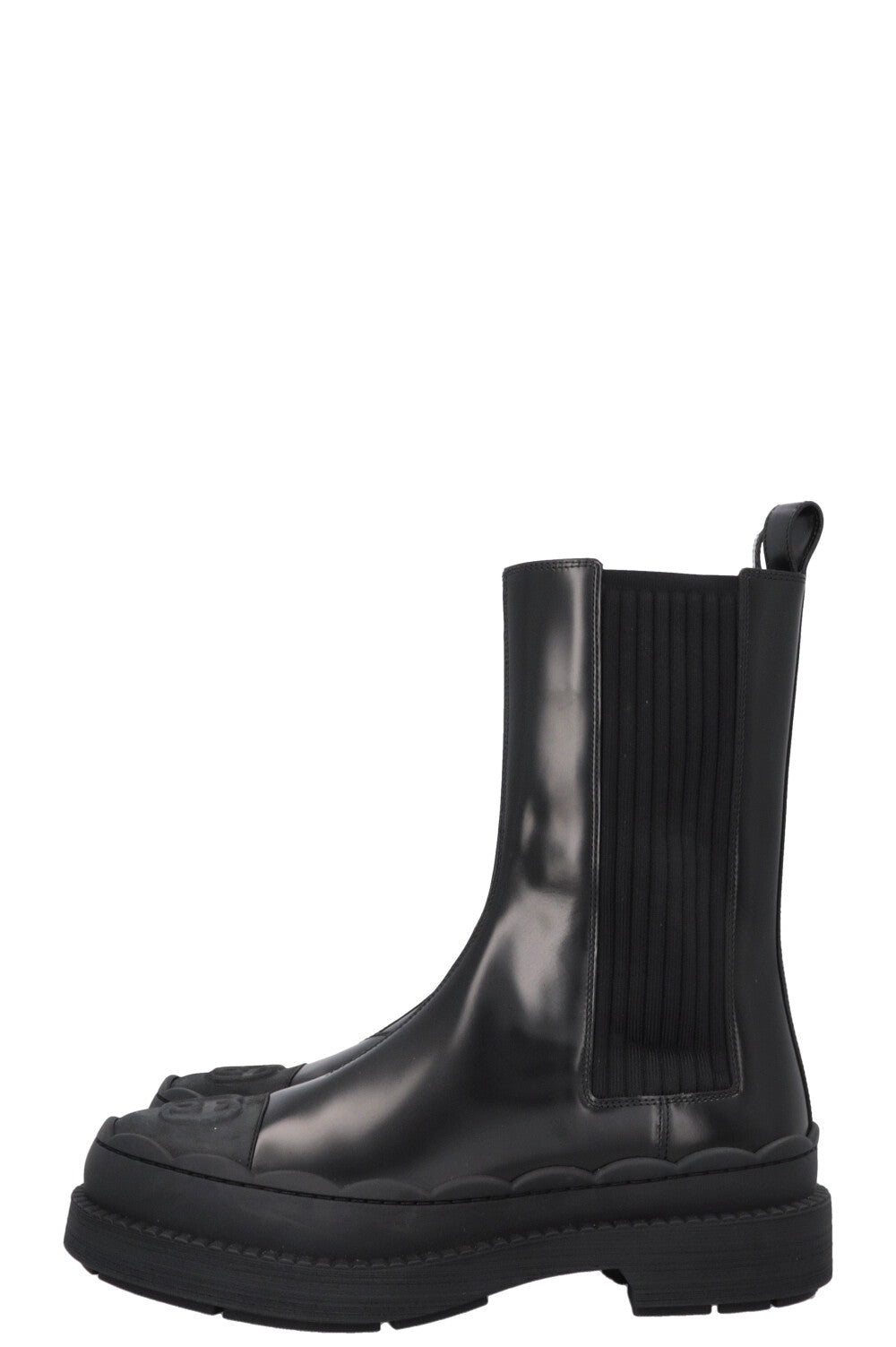 GUCCI Interlocking G Ankle Sock Boots Black