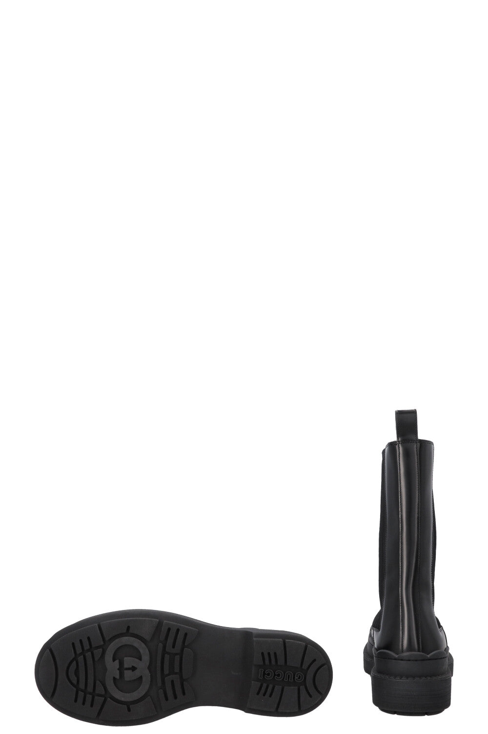 GUCCI Interlocking G Ankle Sock Boots Black