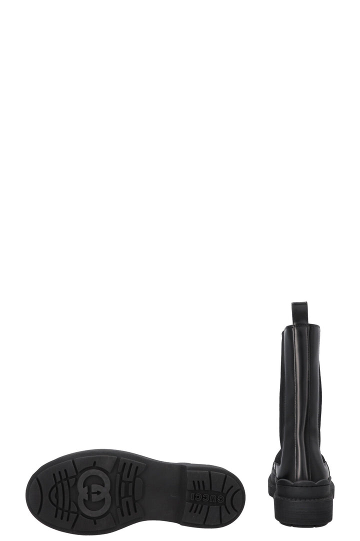 GUCCI Interlocking G Ankle Sock Boots Black