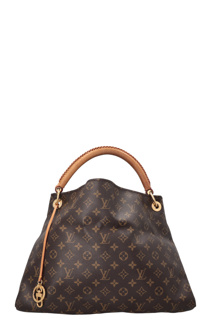 LOUIS VUITTON Artsy Hobo Bag MNG Canvas