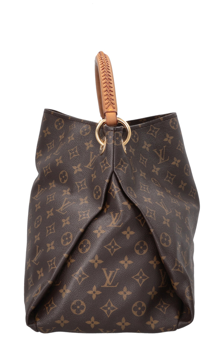 LOUIS VUITTON Artsy Hobo Bag MNG Canvas