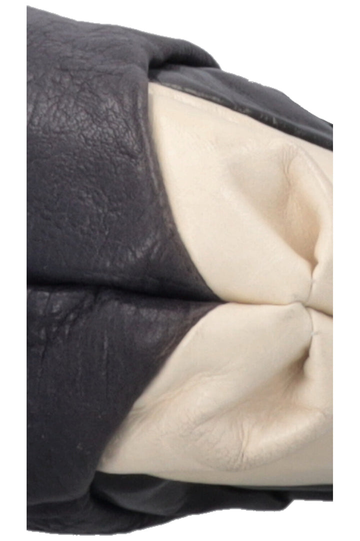 MIU MIU Clutch Leather Navy Ivory