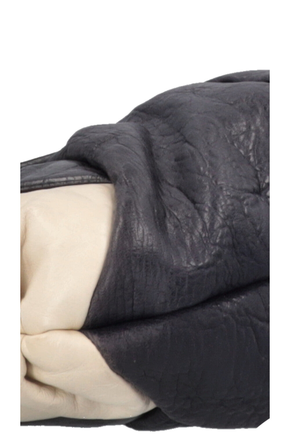 MIU MIU Clutch Leather Navy Ivory