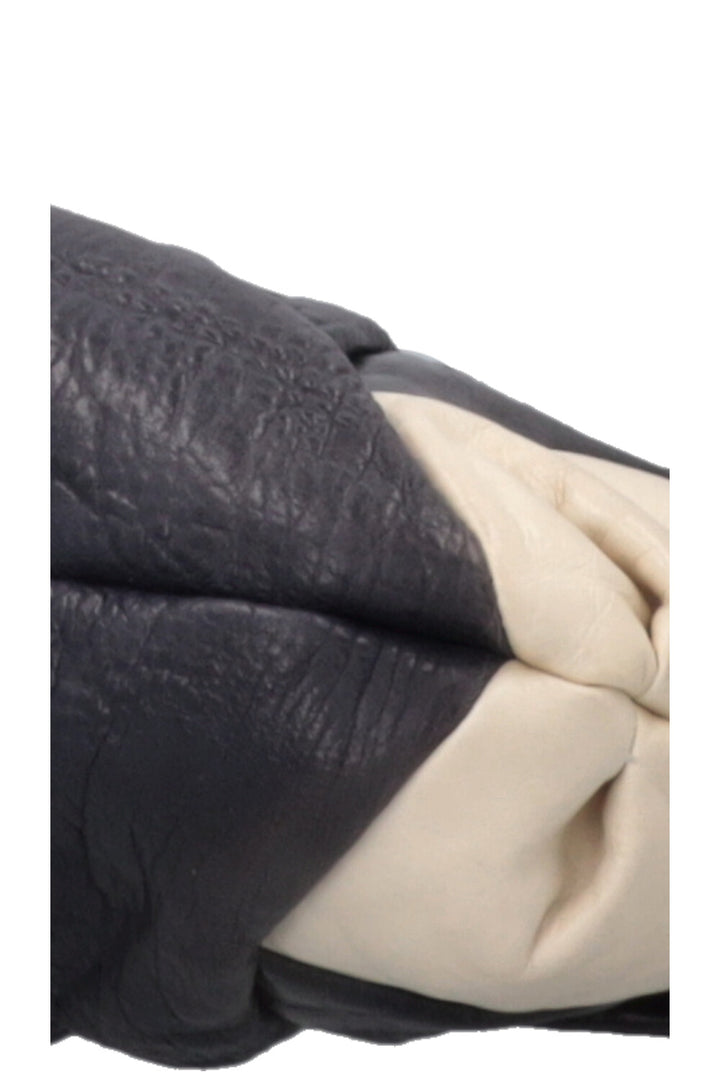 MIU MIU Clutch Leather Navy Ivory