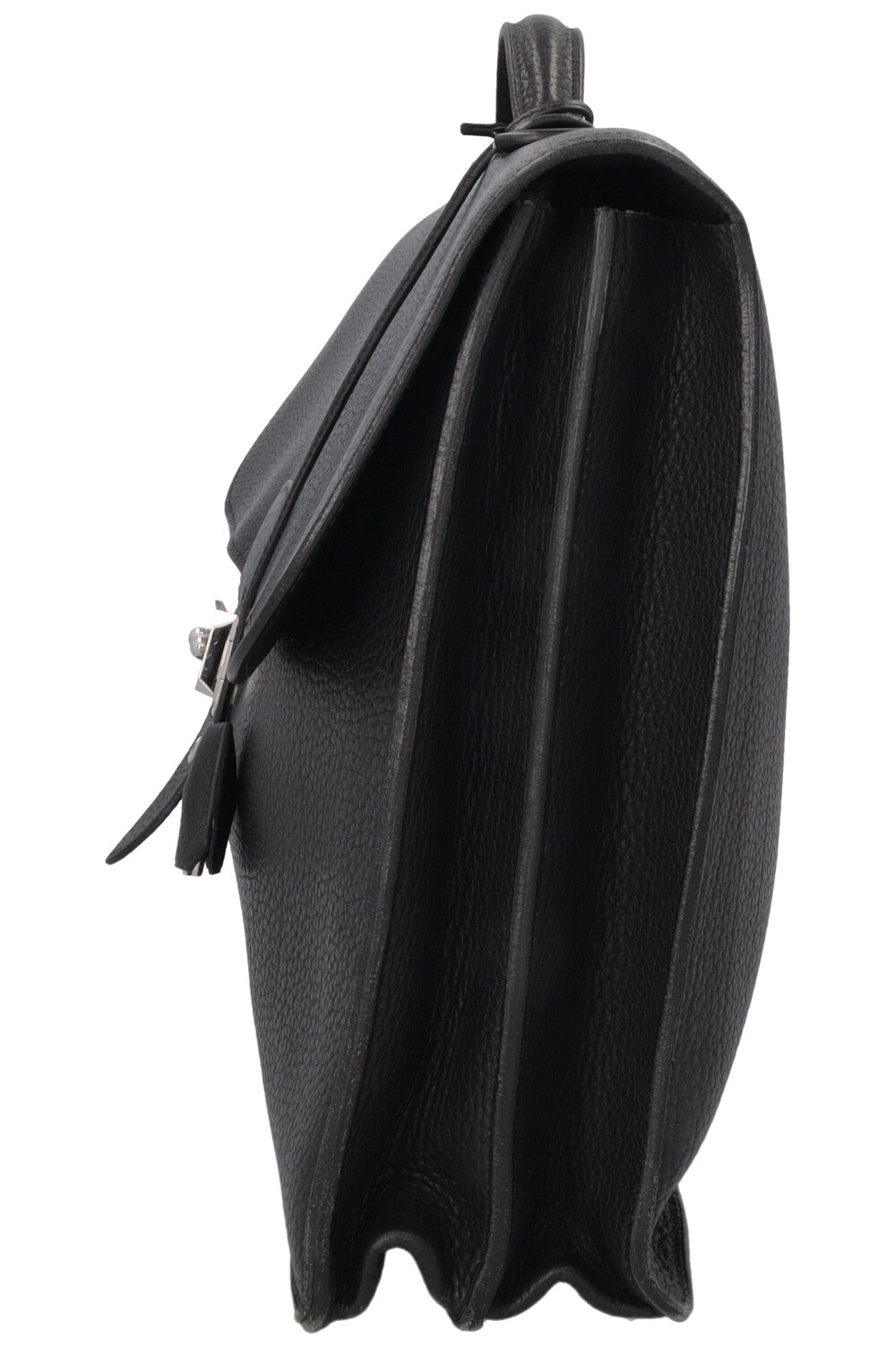 HERMÈS Sac À Dépeche 41 Messenger Bag Clemence Black