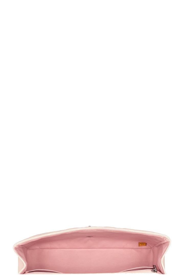 CHANEL Maxi Single Flap Lambskin Pink