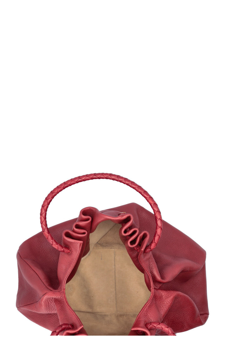 BOTTEGA VENETA Sac à bandoulière avec poignée Intrecciato Bordeaux