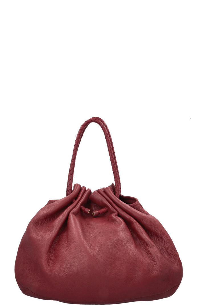 BOTTEGA VENETA Sac à bandoulière avec poignée Intrecciato Bordeaux