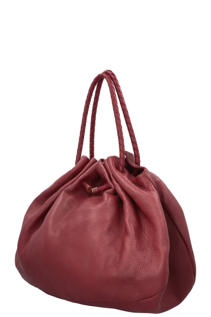 BOTTEGA VENETA Sac à bandoulière avec poignée Intrecciato Bordeaux